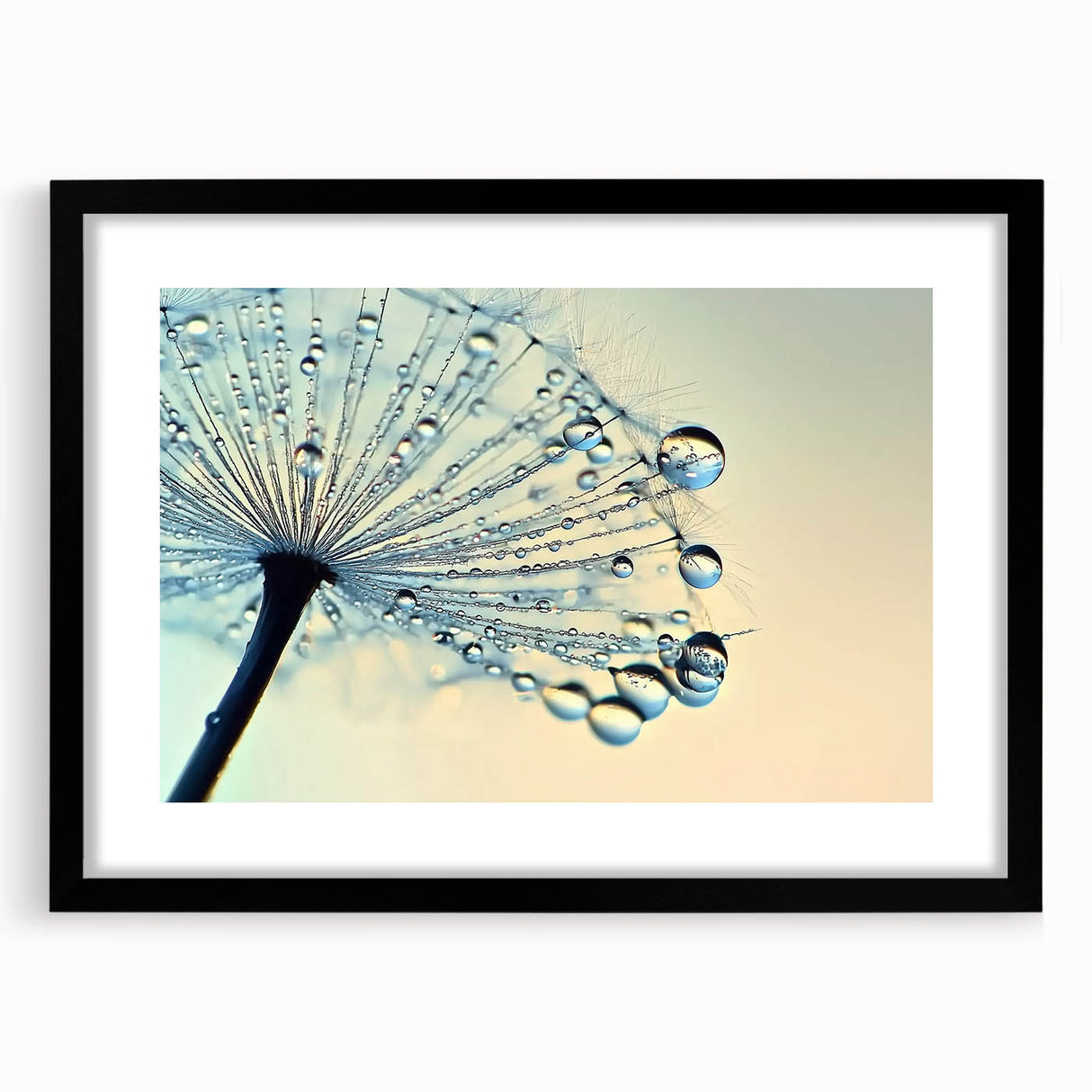 Extra large abstract art print featuring vibrant, textured colors of nature on a black framed canvas.