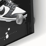 Nike Dunk SB Low Retro Pop Art Wall Art – Bold Black & White Canvas