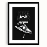 Nike Dunk SB Low Retro Pop Art Wall Art – Bold Black & White Canvas