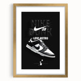 Nike Dunk SB Low Retro Pop Art Wall Art – Bold Black & White Canvas