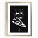 Nike Dunk SB Low Retro Pop Art Wall Art – Bold Black & White Canvas