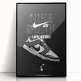 Nike Dunk SB Low Retro Pop Art Wall Art – Bold Black & White Canvas