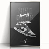 Nike Dunk SB Low Retro Pop Art Wall Art – Bold Black & White Canvas