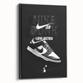 Nike Dunk SB Low Retro Pop Art Wall Art – Bold Black & White Canvas