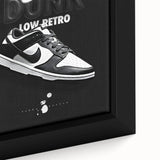 Nike Dunk SB Low Retro Pop Art Wall Art – Bold Black & White Canvas