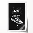 Nike Dunk SB Low Retro Pop Art Wall Art – Bold Black & White Canvas
