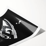 Nike Dunk SB Low Retro Pop Art Wall Art – Bold Black & White Canvas