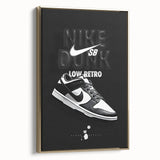 Nike Dunk SB Low Retro Pop Art Wall Art – Bold Black & White Canvas
