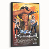 Retro Hard Ticket to Hawaii Poster Art - Vintage Action Movie Prints