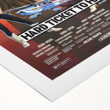 Retro Hard Ticket to Hawaii Poster Art - Vintage Action Movie Prints