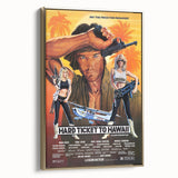Retro Hard Ticket to Hawaii Poster Art - Vintage Action Movie Prints