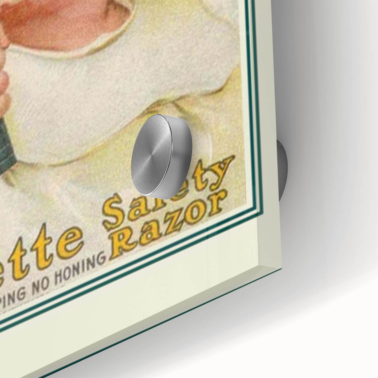 Retro Gillette Safety Razor Poster - Vintage Bathroom Wall Art