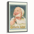 Retro Gillette Safety Razor Poster - Vintage Bathroom Wall Art
