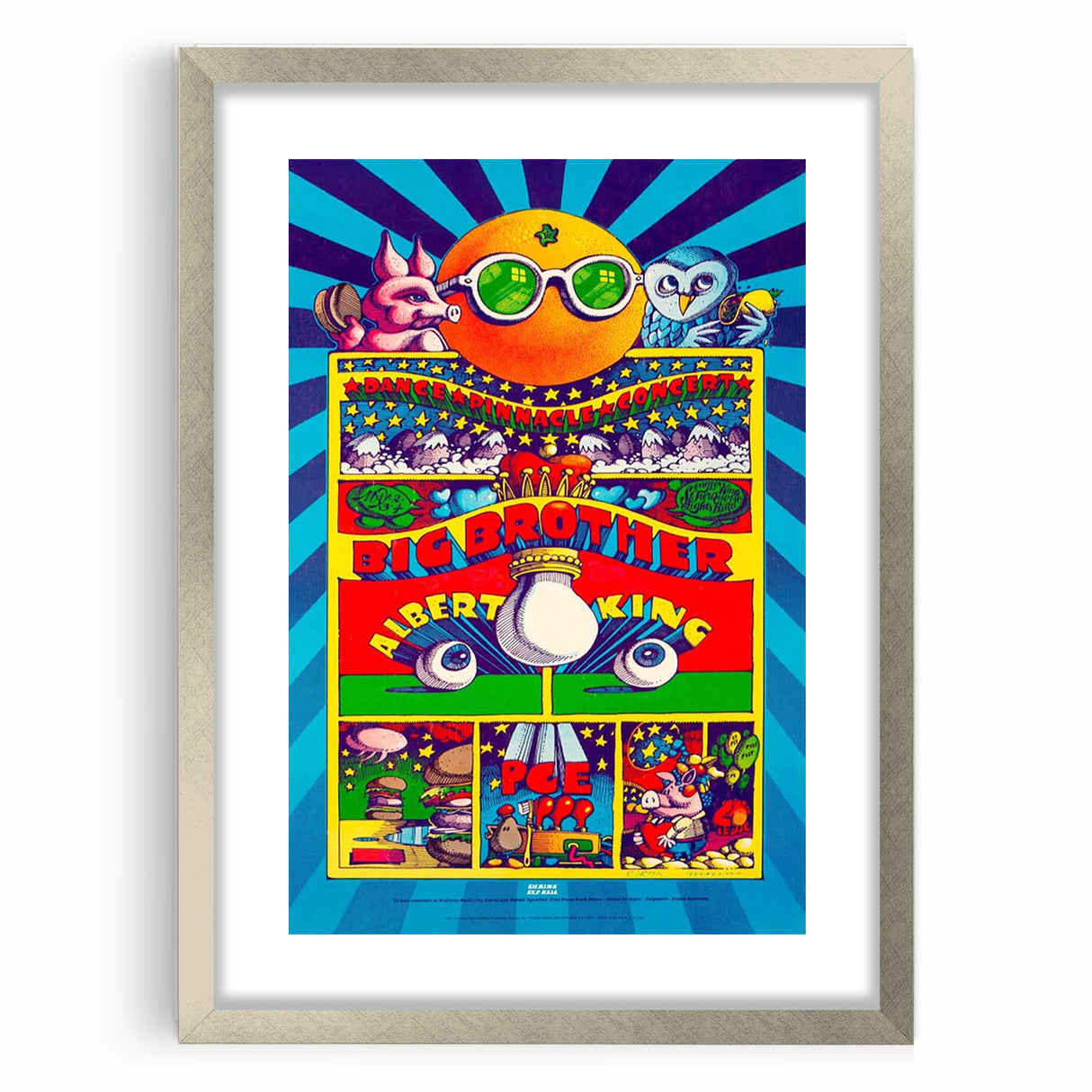Big Brother and the Holding Company Retro Poster – Psychedelic Art