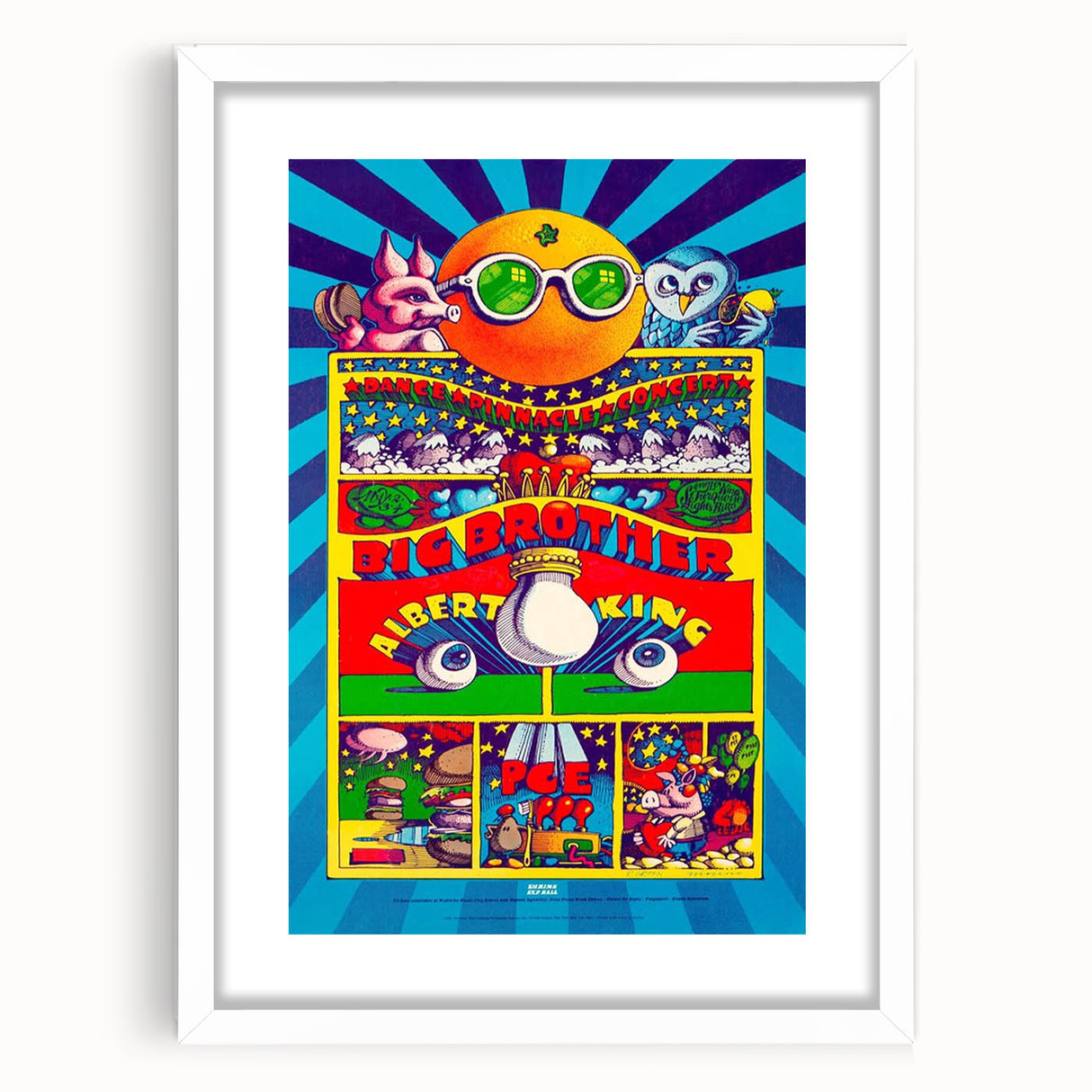Big Brother and the Holding Company Retro Poster – Psychedelic Art