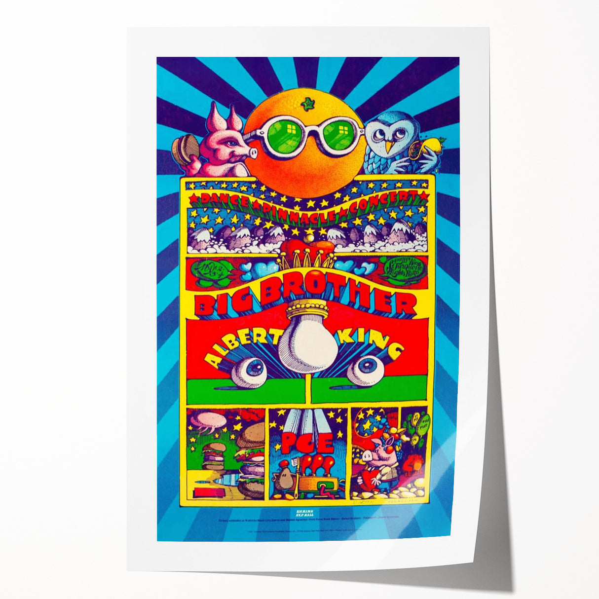 Big Brother and the Holding Company Retro Poster – Psychedelic Art