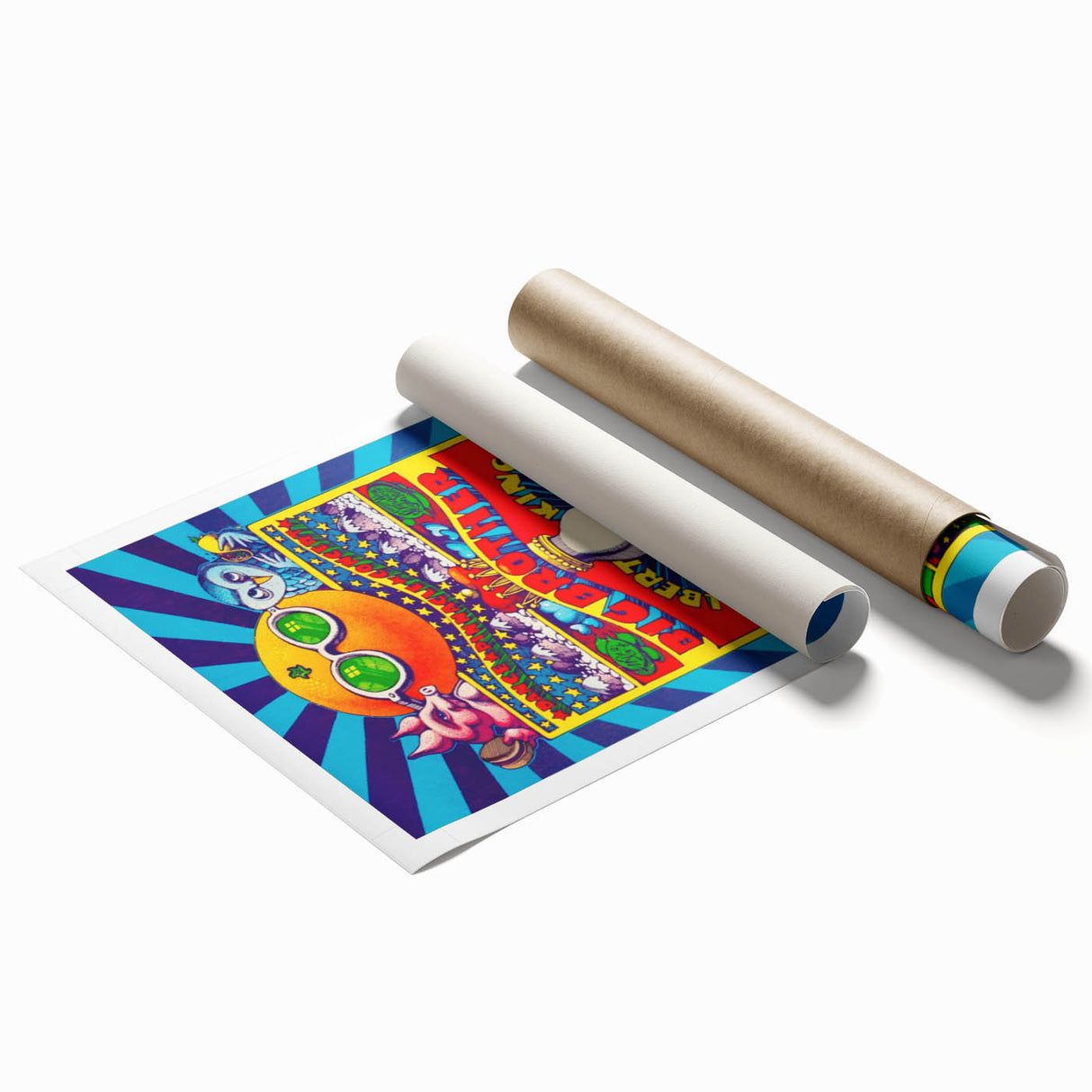 Big Brother and the Holding Company Retro Poster – Psychedelic Art