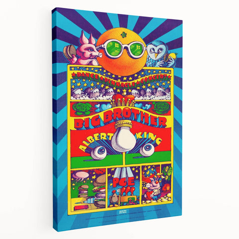 Big Brother and the Holding Company Retro Poster – Psychedelic Art