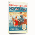 Retro Onival-sur-Mer Travel Poster – Vintage French Beach Art