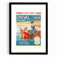 Retro Onival-sur-Mer Travel Poster – Vintage French Beach Art