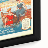 Retro Onival-sur-Mer Travel Poster – Vintage French Beach Art