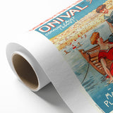 Retro Onival-sur-Mer Travel Poster – Vintage French Beach Art