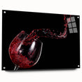 Red Wine Splash Art – Elegant Kitchen & Dining Room Wall Print