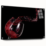 Red Wine Splash Art – Elegant Kitchen & Dining Room Wall Print