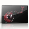 Red Wine Splash Art – Elegant Kitchen & Dining Room Wall Print
