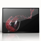 Red Wine Splash Art – Elegant Kitchen & Dining Room Wall Print