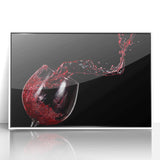 Red Wine Splash Art – Elegant Kitchen & Dining Room Wall Print