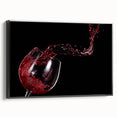 Red Wine Splash Art – Elegant Kitchen & Dining Room Wall Print