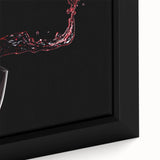Red Wine Splash Art – Elegant Kitchen & Dining Room Wall Print
