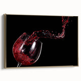 Red Wine Splash Art – Elegant Kitchen & Dining Room Wall Print