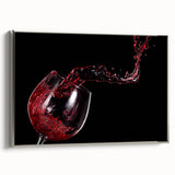 Red Wine Splash Art – Elegant Kitchen & Dining Room Wall Print