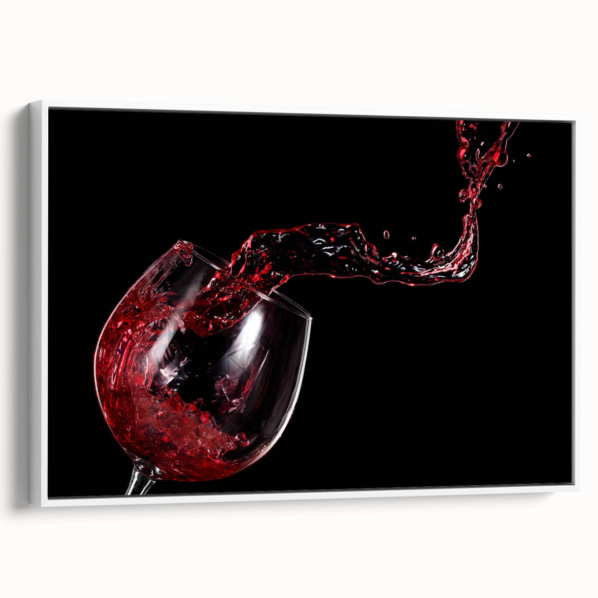 Red Wine Splash Art – Elegant Kitchen & Dining Room Wall Print