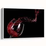 Red Wine Splash Art – Elegant Kitchen & Dining Room Wall Print