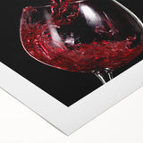 Red Wine Splash Art – Elegant Kitchen & Dining Room Wall Print
