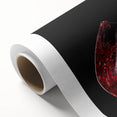 Red Wine Splash Art – Elegant Kitchen & Dining Room Wall Print