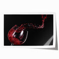 Red Wine Splash Art – Elegant Kitchen & Dining Room Wall Print