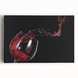 Red Wine Splash Art – Elegant Kitchen & Dining Room Wall Print