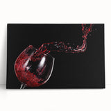 Red Wine Splash Art – Elegant Kitchen & Dining Room Wall Print