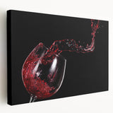 Red Wine Splash Art – Elegant Kitchen & Dining Room Wall Print