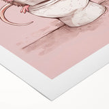 Bathroom Wall Decor - Cute Mouse Reading Newspaper for Whimsical Style