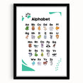 ABC Alphabet - Kids Educational Wall Art Animal Learning Print