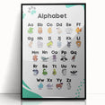 ABC Alphabet - Kids Educational Wall Art Animal Learning Print