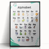 ABC Alphabet - Kids Educational Wall Art Animal Learning Print