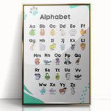 ABC Alphabet - Kids Educational Wall Art Animal Learning Print