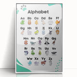 ABC Alphabet - Kids Educational Wall Art Animal Learning Print