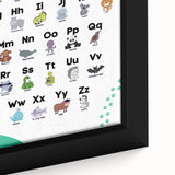 ABC Alphabet - Kids Educational Wall Art Animal Learning Print